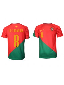 Moški Nogometna dresi replika Portugalska Bruno Fernandes #8 Domači SP 2022 Kratek rokav